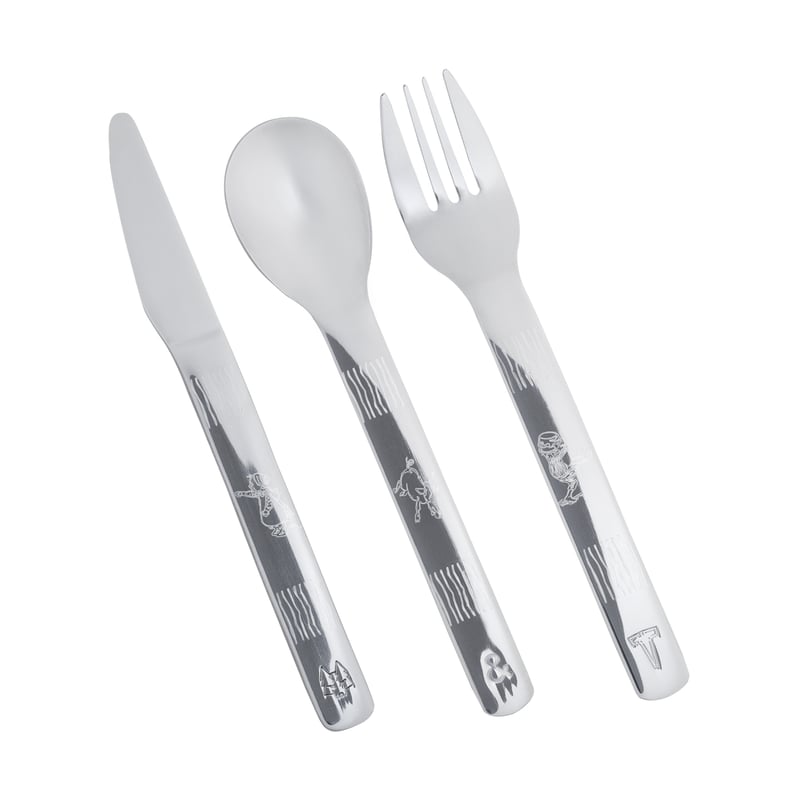 Vargen & Thor Lupo Emil children"s cutlery 9 pieces Silver