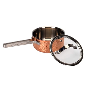 Mjölner hammered copper saucepan with lid - Vera. 1.6 L - Vargen & Thor