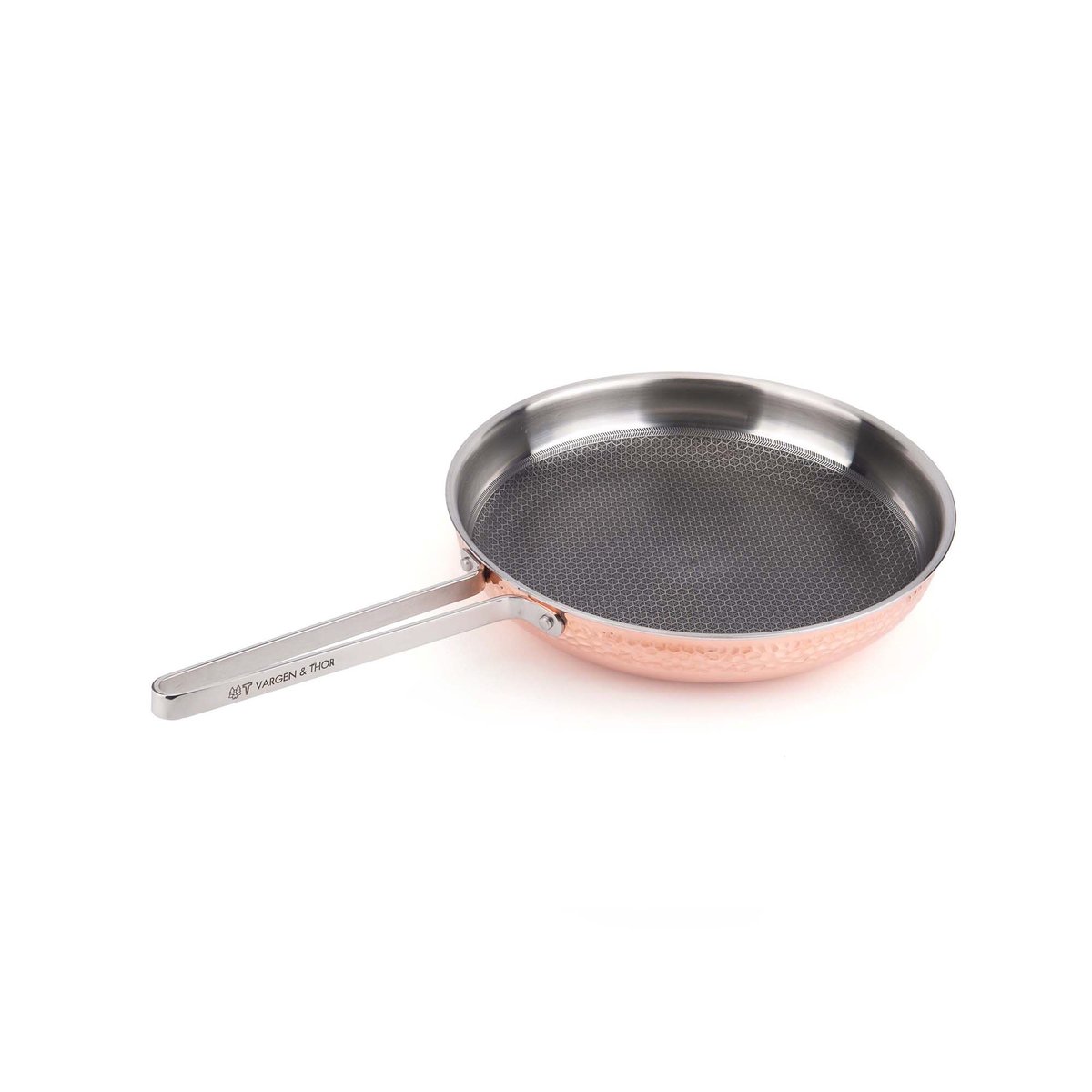 Vargen & Thor Mjölner hammered frying pan in copper Modell Yb. o28 cm