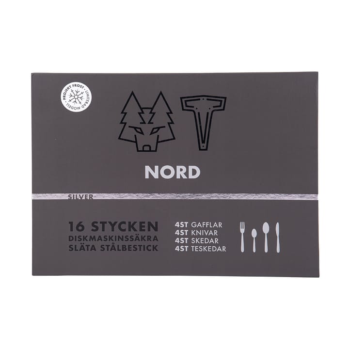 Nord cutlery 16 pieces - Polerat silver - Vargen & Thor