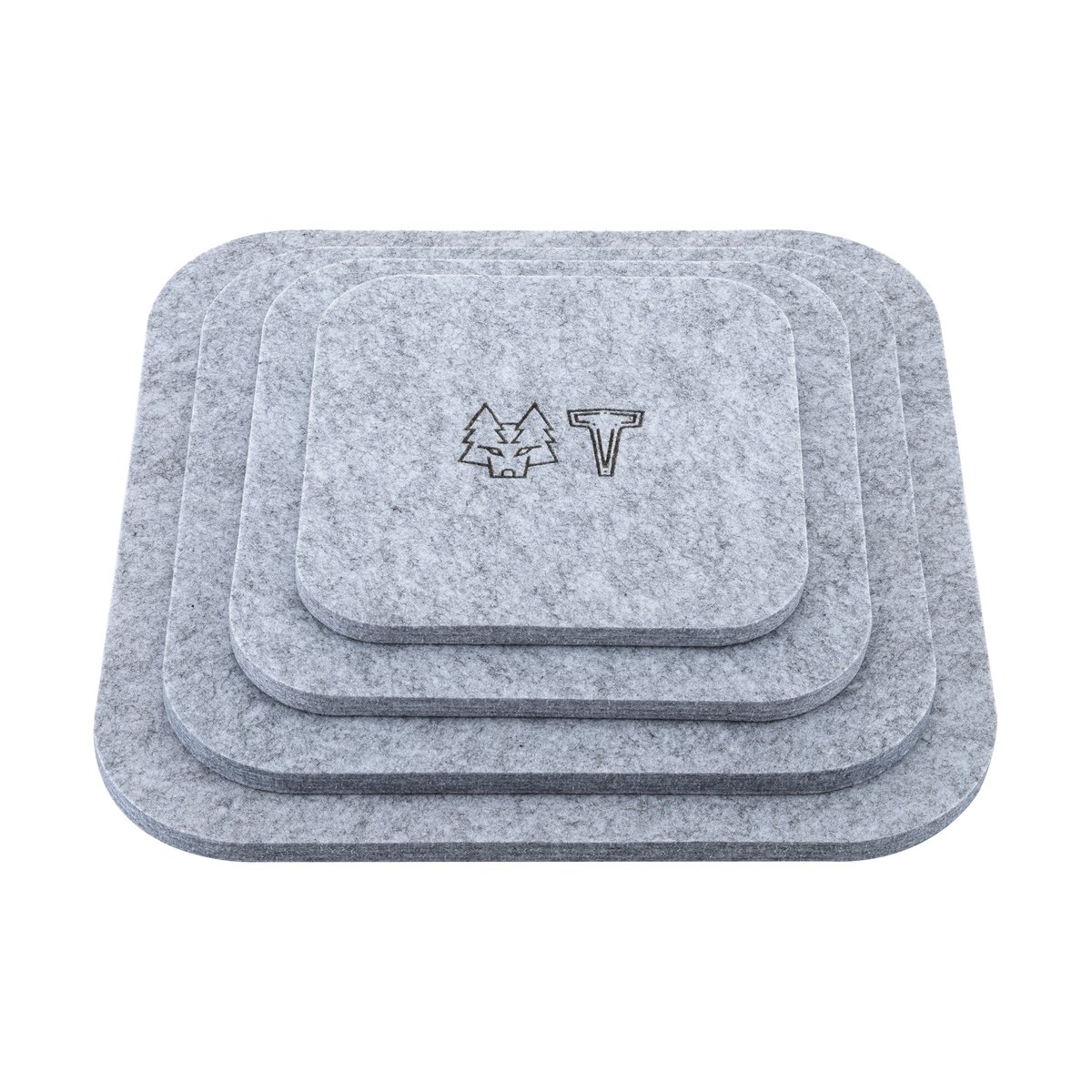 Vargen & Thor ULT trivet 4 pieces Ash grey | Scandinavian Design | Trivets | Grey