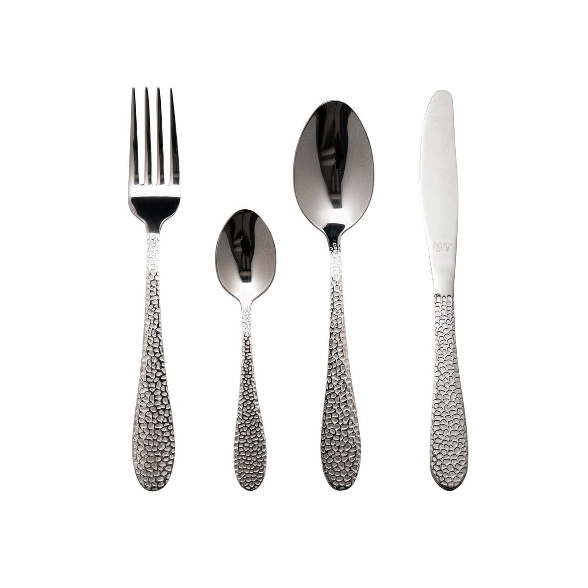Vargen & Thor cutlery 16 pieces greyfoot. silver | Scandinavian Design | Cutlery sets | Silver-coloured
