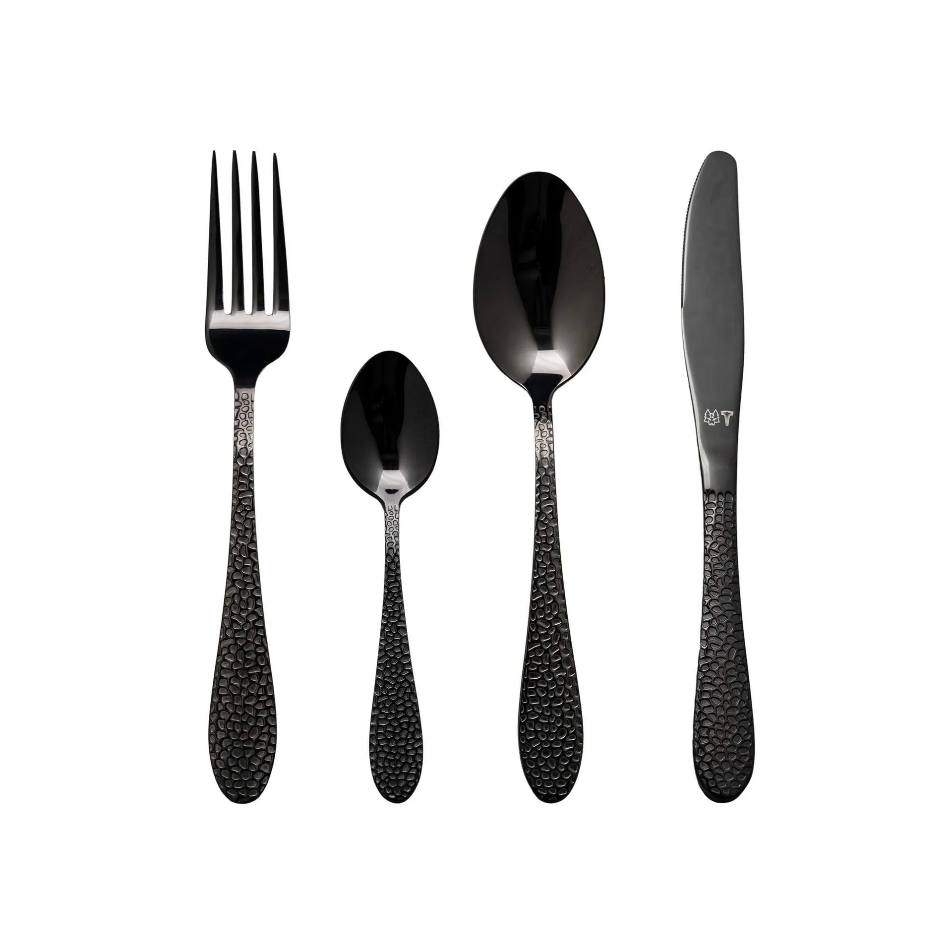 Vargen & Thor cutlery 16 pieces, Onyx. black Vargen & Thor