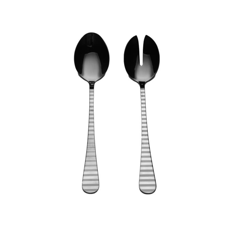 Vargen & Thor Zebra salad servers 2-pack Zebra Pattern