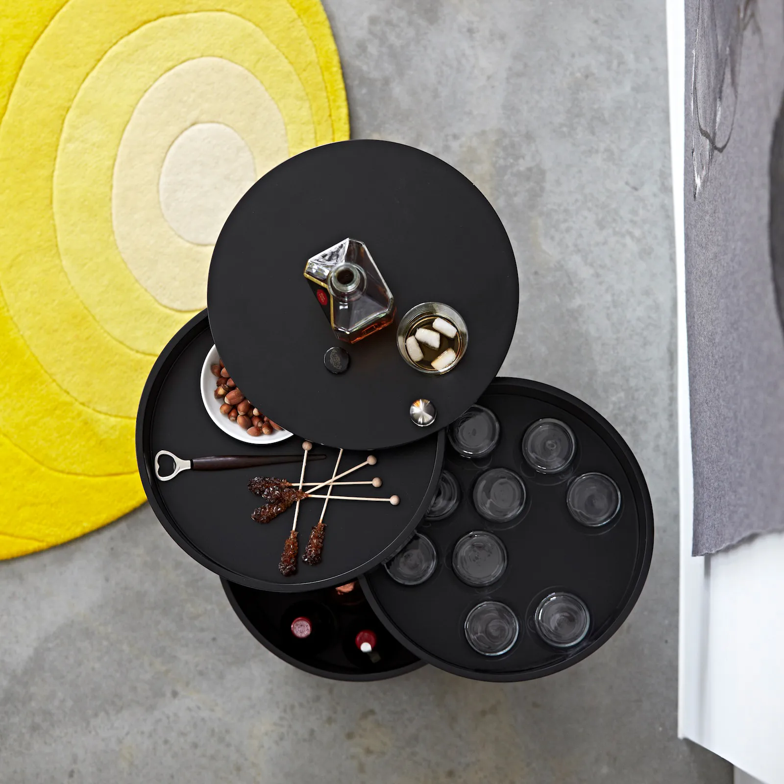 Barboy tea trolley, Black Verpan