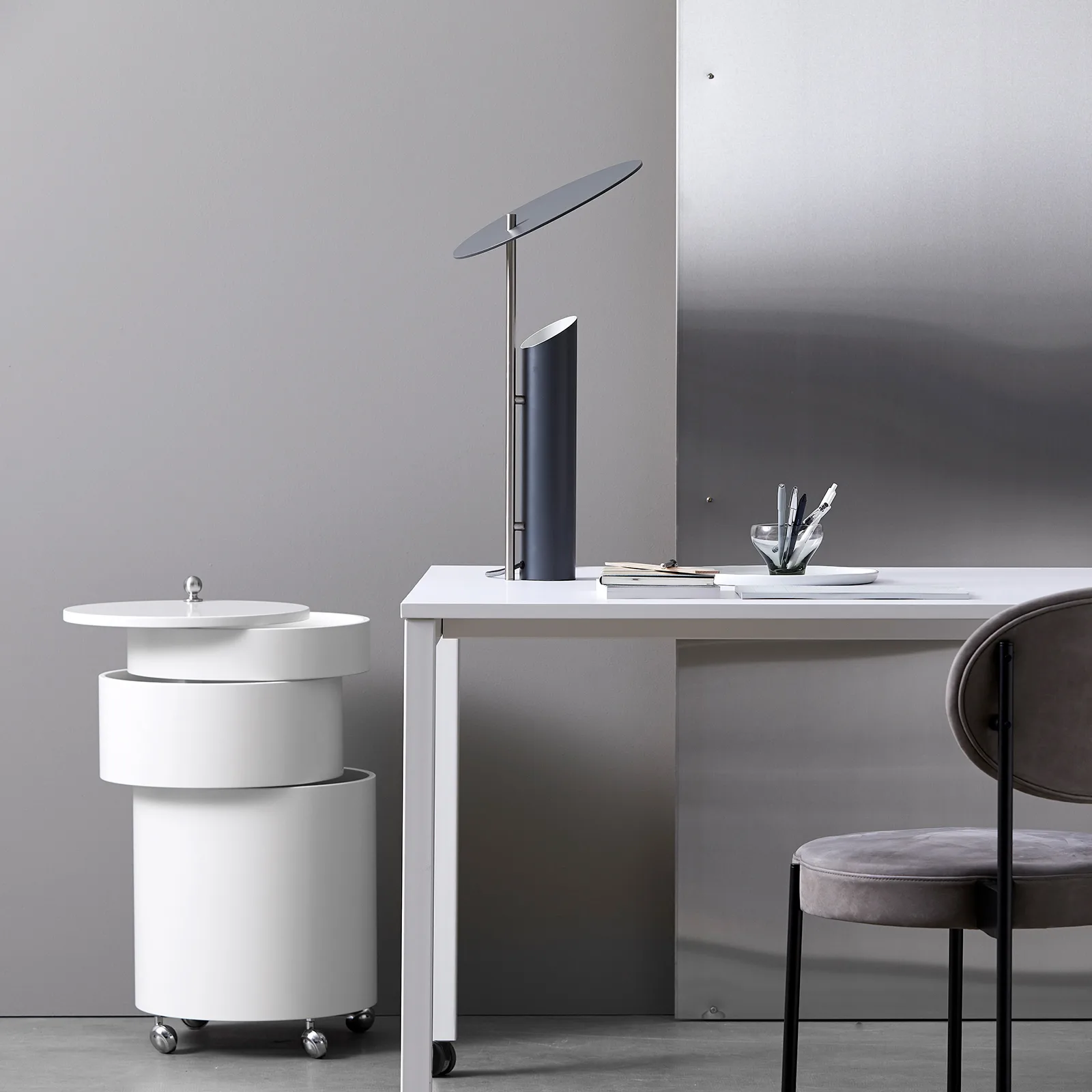 Barboy tea trolley, White Verpan