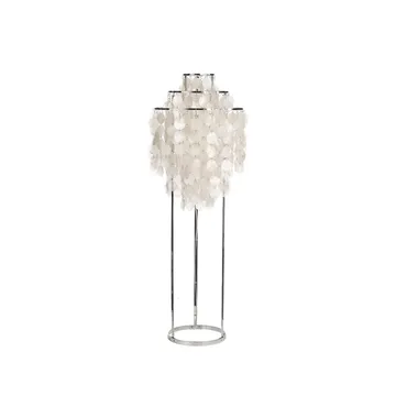 Fun 1 STM floor lamp - Mother of pearl, chrome - Verpan