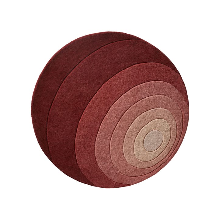 Luna Rug round, Rose, 120 cm Verpan