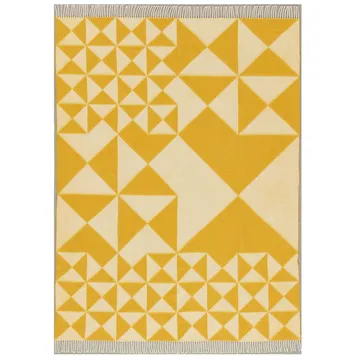 Mirror throw 130x190 cm - Yellow - Verpan