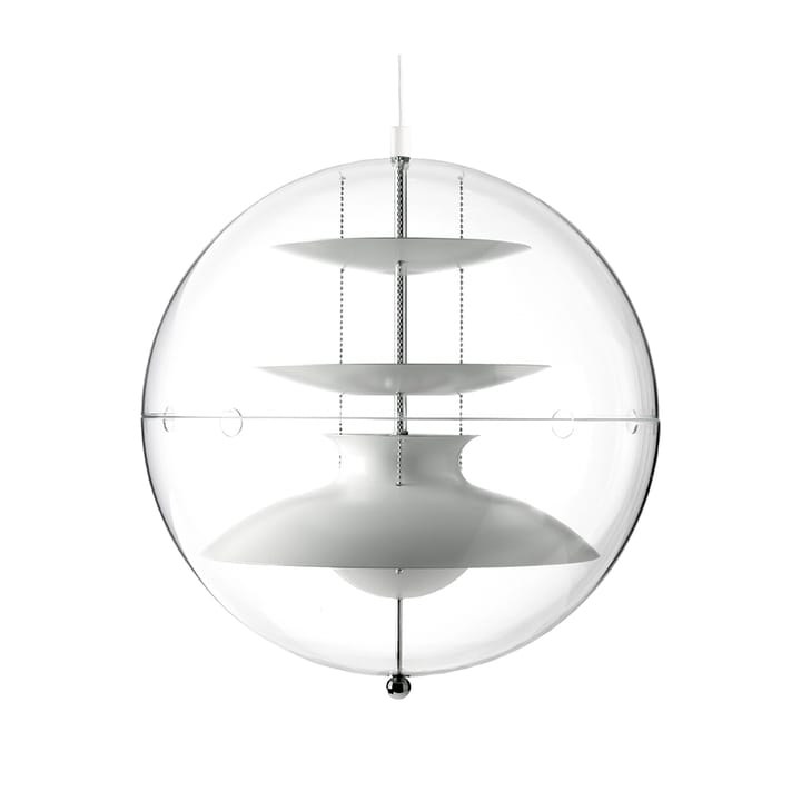 Panto pendant lamp - White, large, transparent acrylic - Verpan