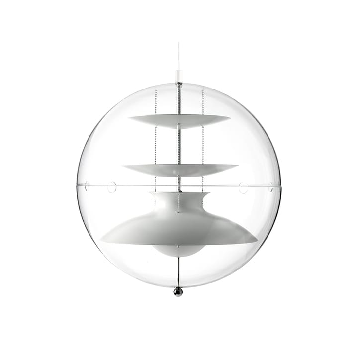 Panto pendant lamp - White, small, transparent acrylic - Verpan