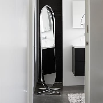 Panton System 123 floor mirror - Chrome - Verpan