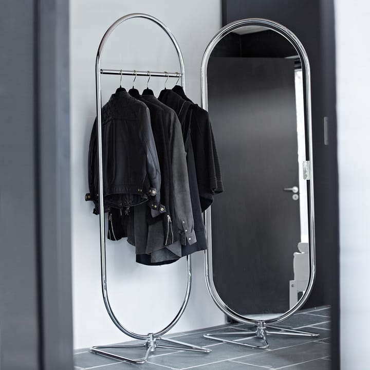Panton System 123 floor mirror, Chrome Verpan