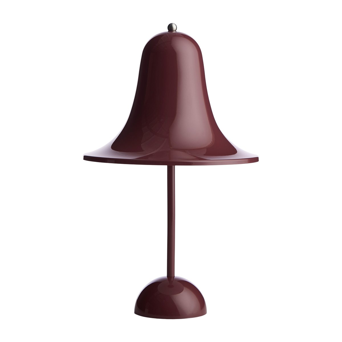 Verpan Pantop portable table lamp 30 cm Burgundy | Scandinavian Design | Desk & table lamps | Brown