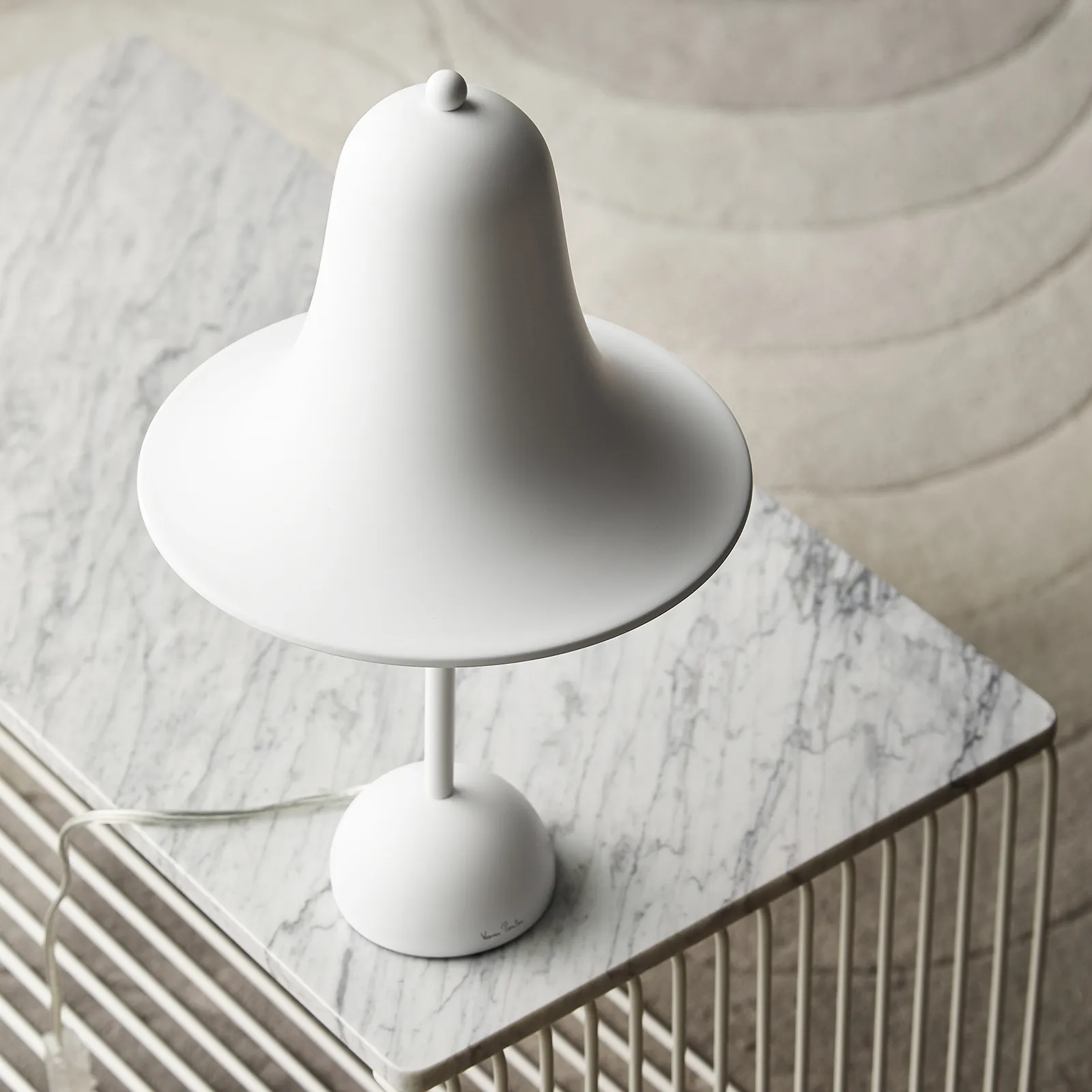 Pantop table lamp 23 cm, Matte white Verpan