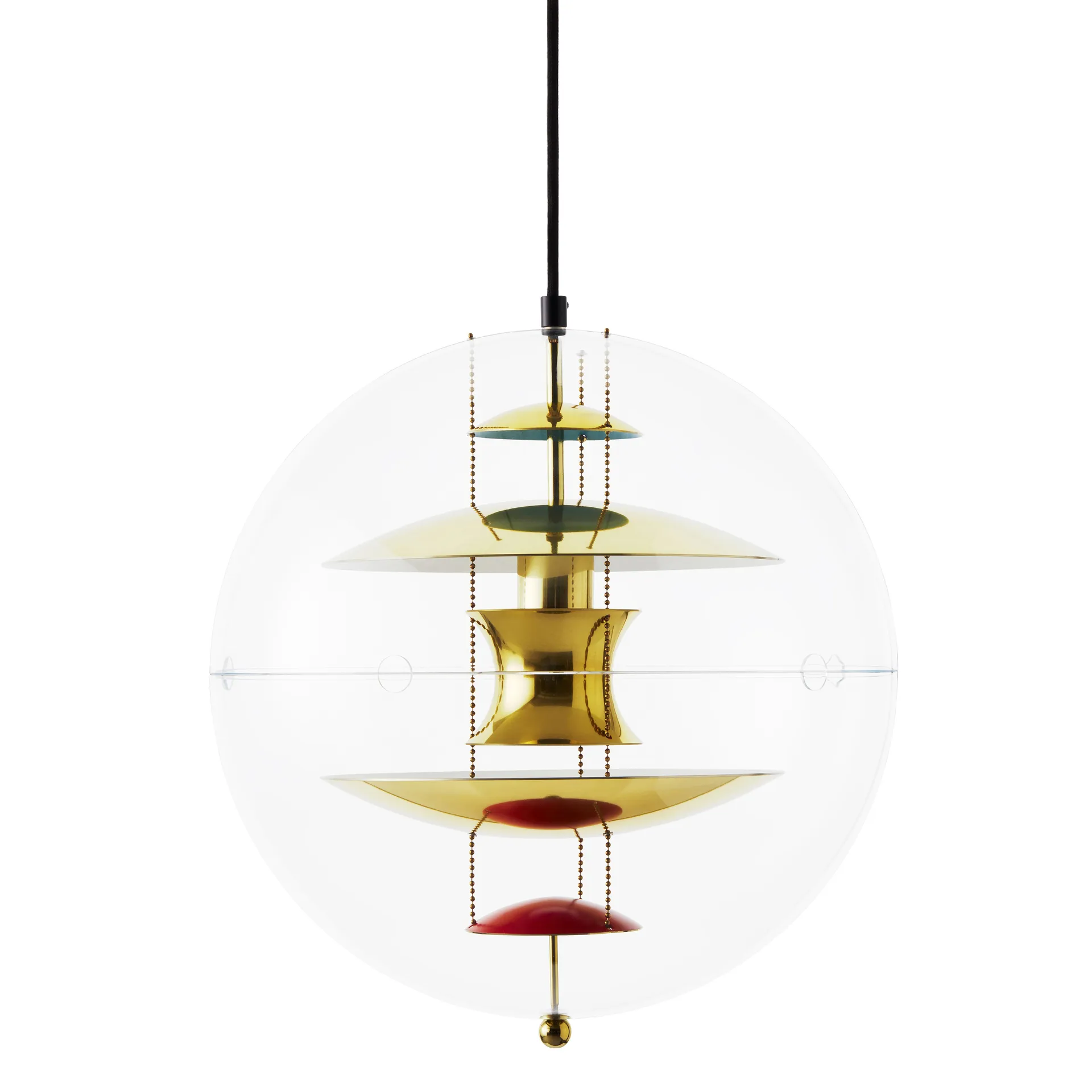 VP Globe Brass pendant lamp, Ø40 cm Verpan