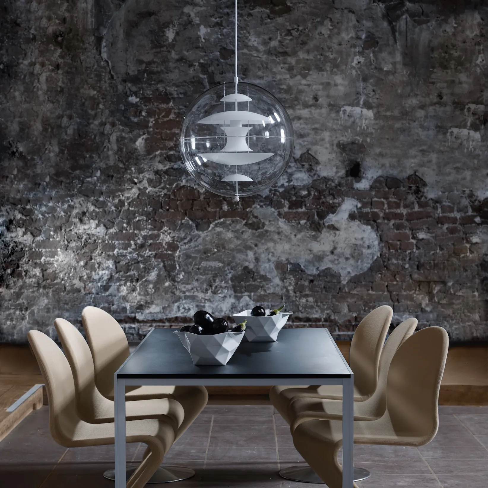 VP Globe Glass pendant lamp, Ø50 cm Verpan