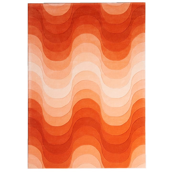 Wave rug 170x240 cm - Orange - Verpan