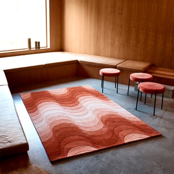 Wave rug 170x240 cm - Orange - Verpan