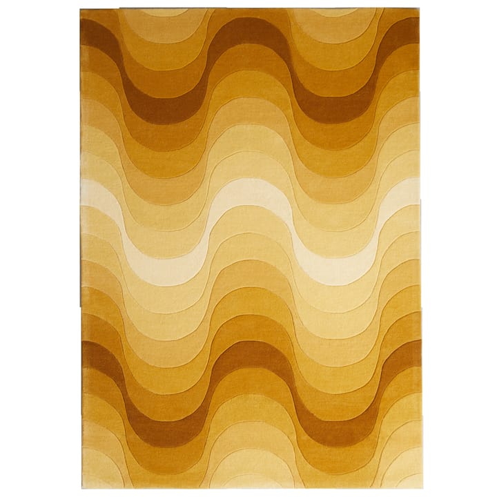 Wave rug 170x240 cm - Yellow - Verpan