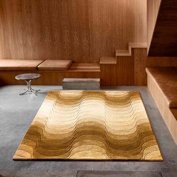 Wave rug 170x240 cm - Yellow - Verpan