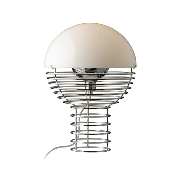 Wire table lamp Ø30 cm - Chrome-white - Verpan