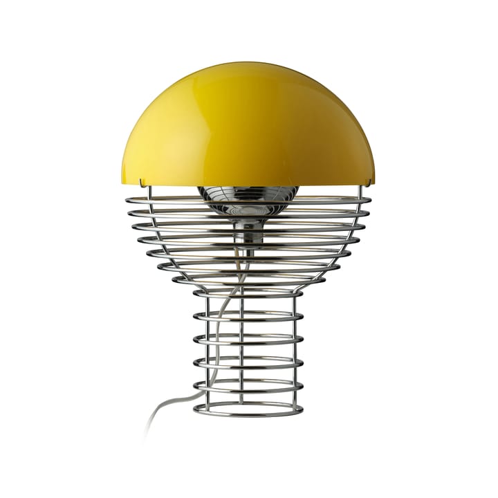 Wire table lamp Ø30 cm - Chrome-yellow - Verpan