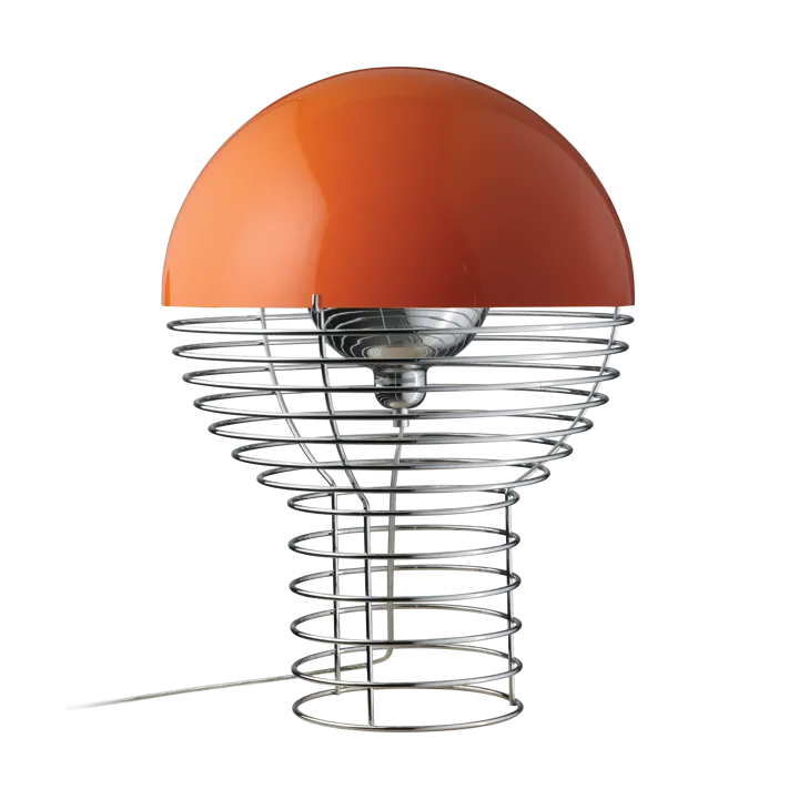 Wire table lamp Ø40 cm - Chrome-orange - Verpan