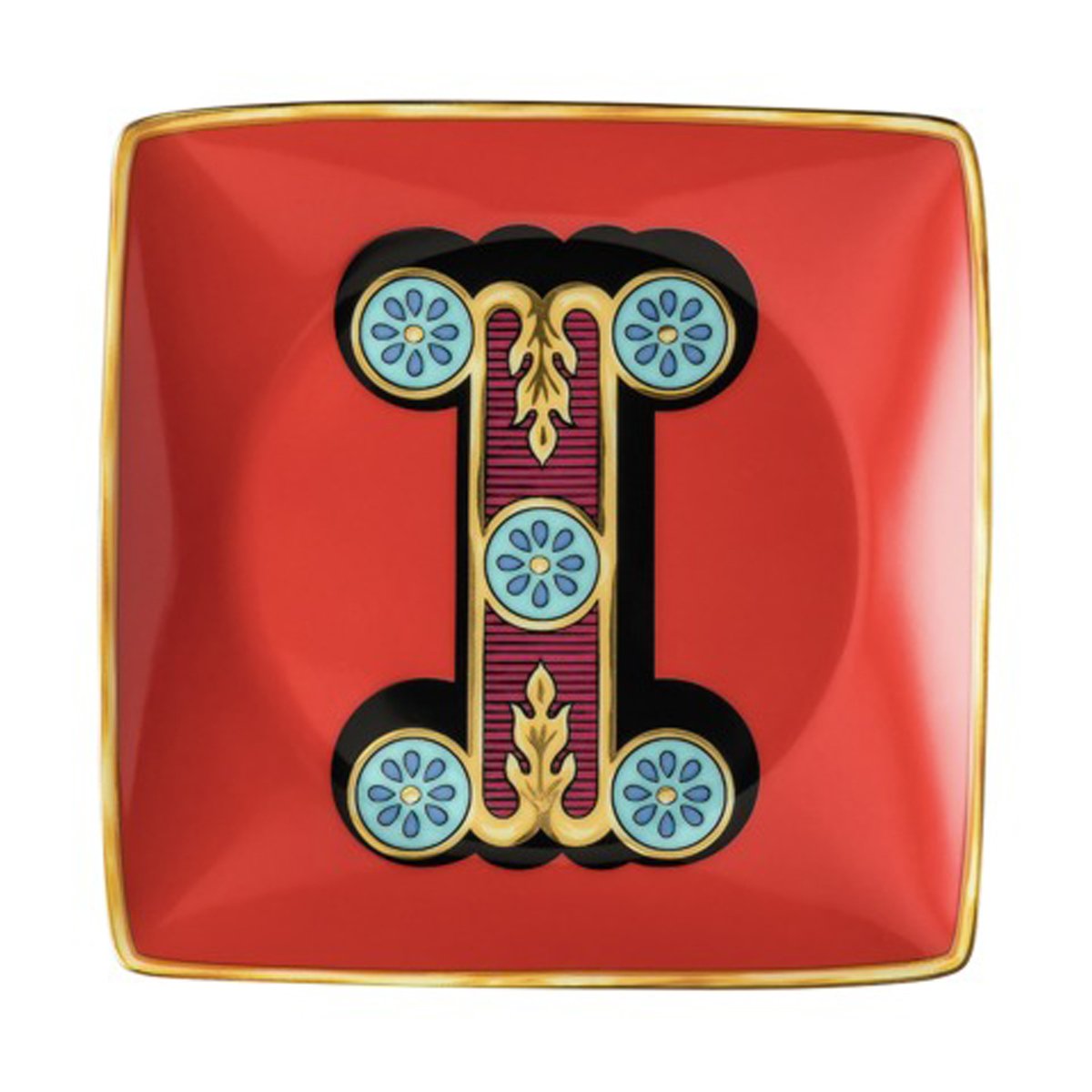 Versace Versace Holiday Alphabet saucer 12 cm I | Scandinavian Design | Serving platters & dishes | Multi