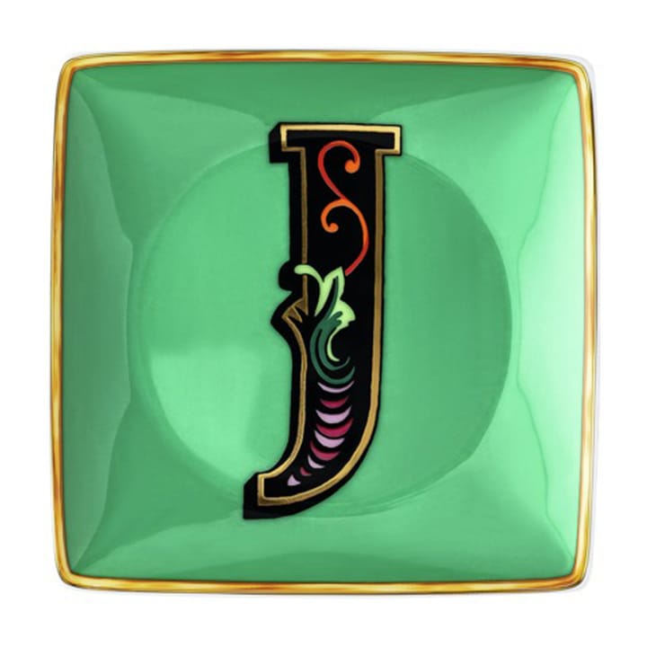Versace Holiday Alphabet saucer 12 cm - J - Versace