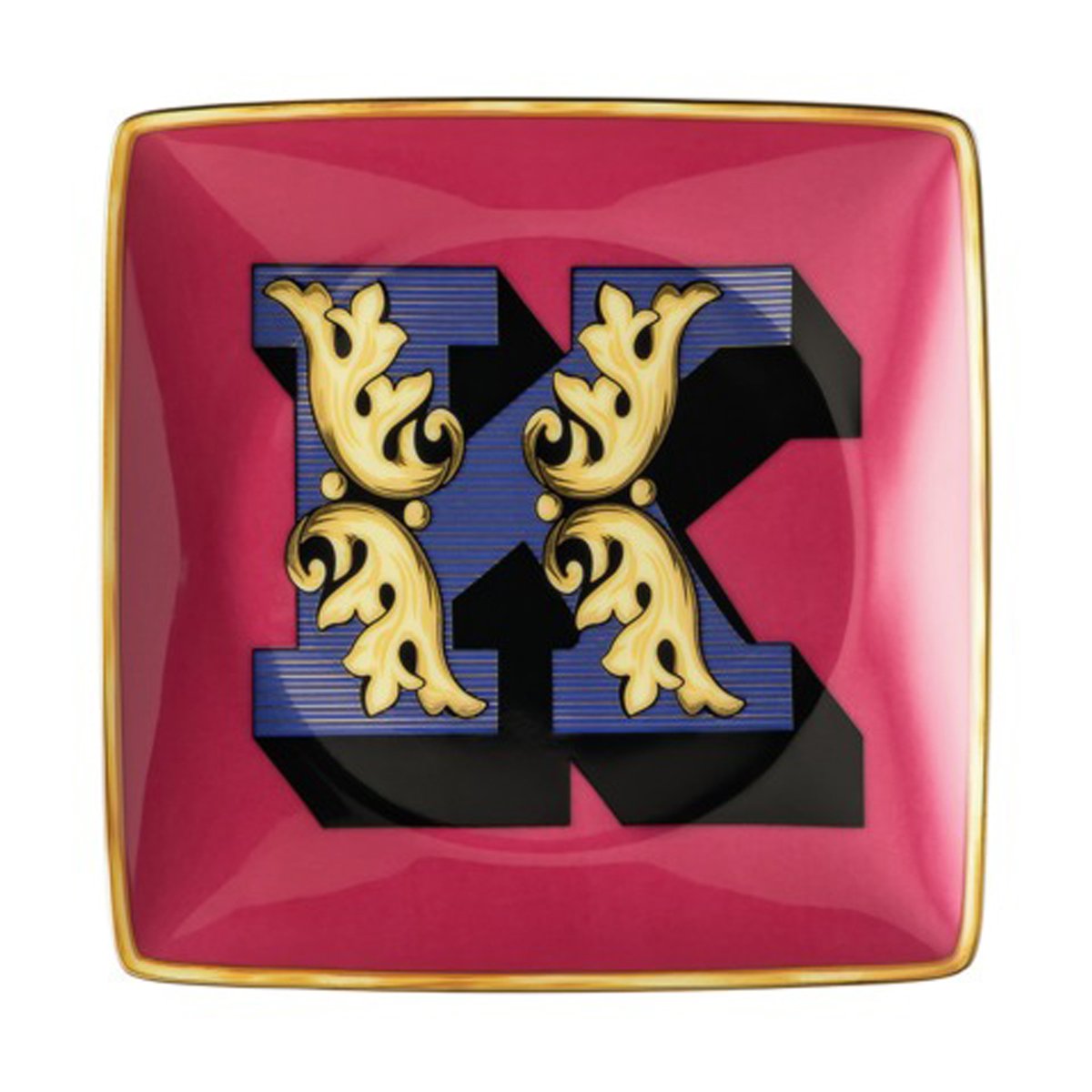 Versace Holiday Alphabet saucer 12 cm K | Scandinavian Design | Serving platters & dishes | Multi