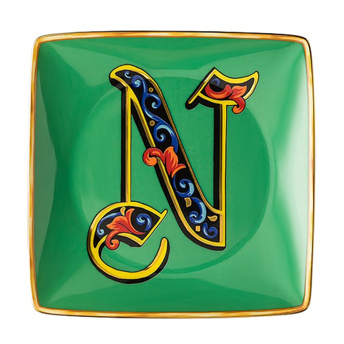 Versace Holiday Alphabet saucer 12 cm N | Scandinavian Design | Serving platters & dishes | Multi
