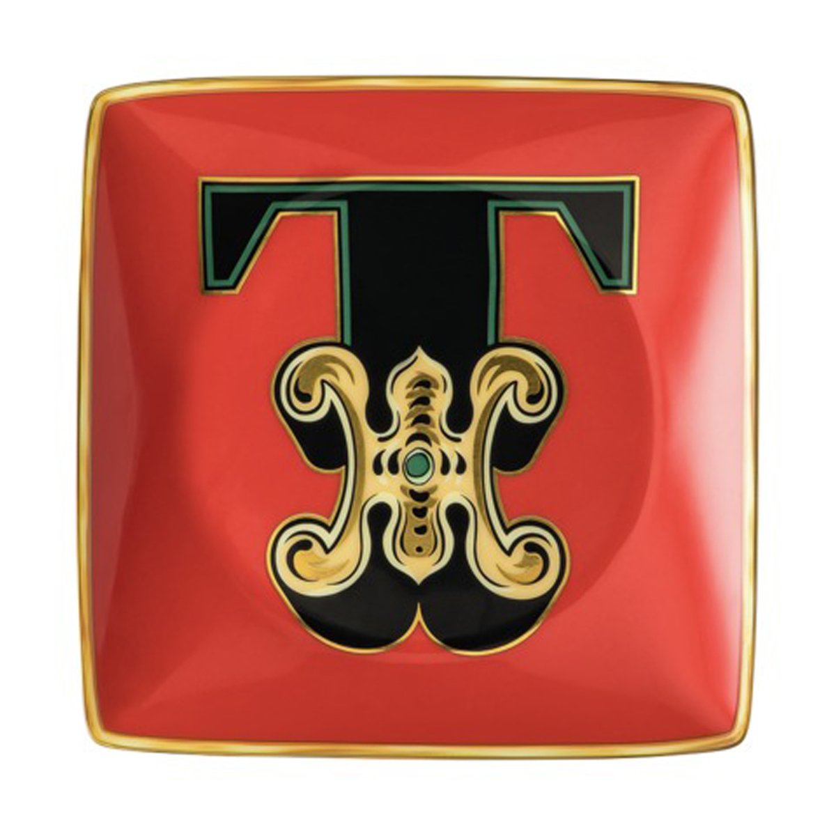 Versace Versace Holiday Alphabet saucer 12 cm T | Scandinavian Design | Serving platters & dishes | Multi