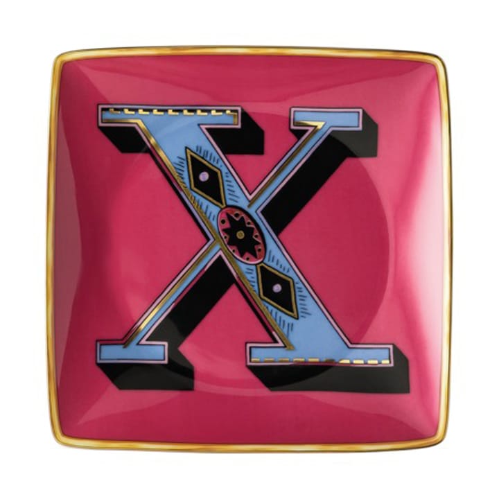 Versace Holiday Alphabet saucer 12 cm - X - Versace