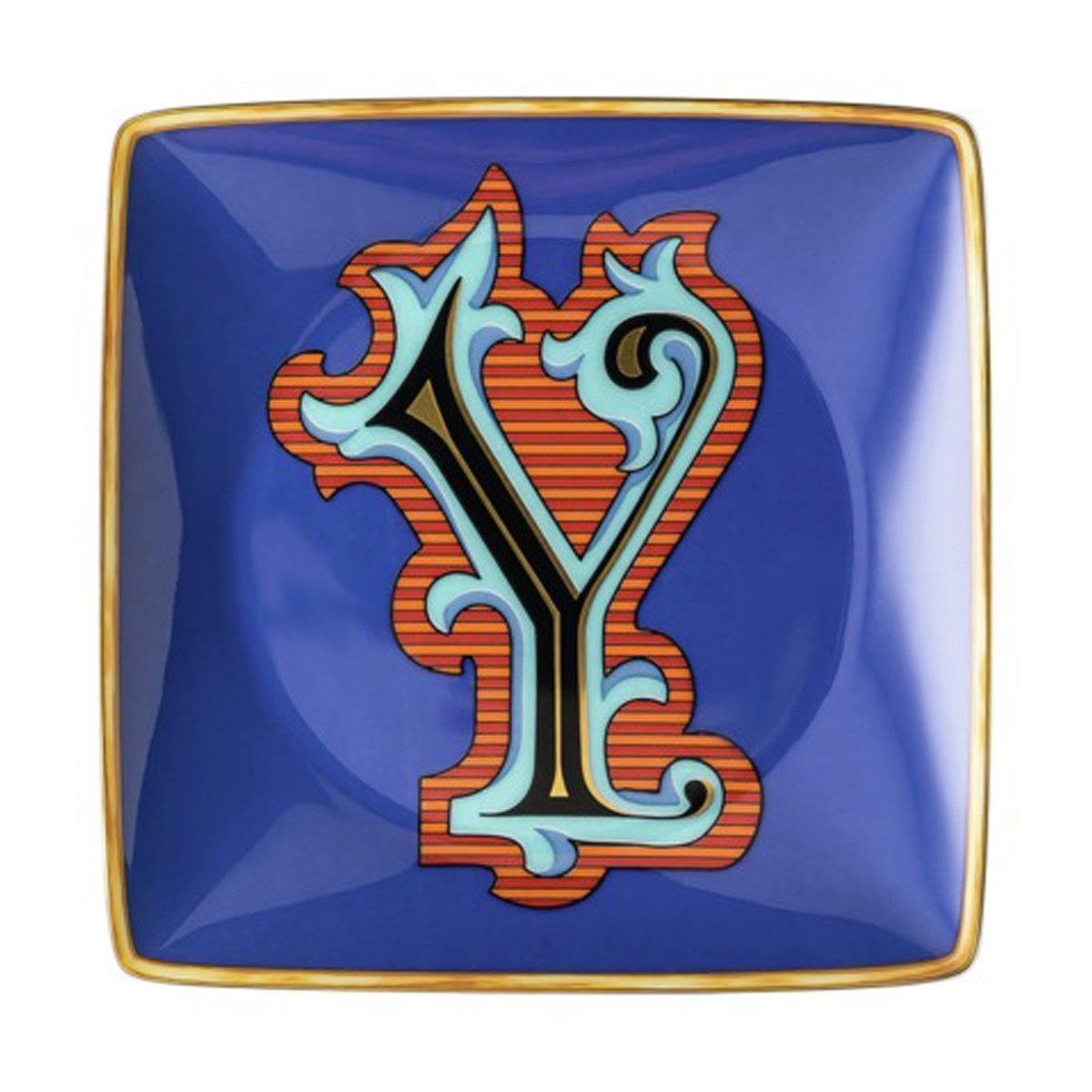 Versace Holiday Alphabet saucer 12 cm Y | Scandinavian Design | Serving platters & dishes | Multi