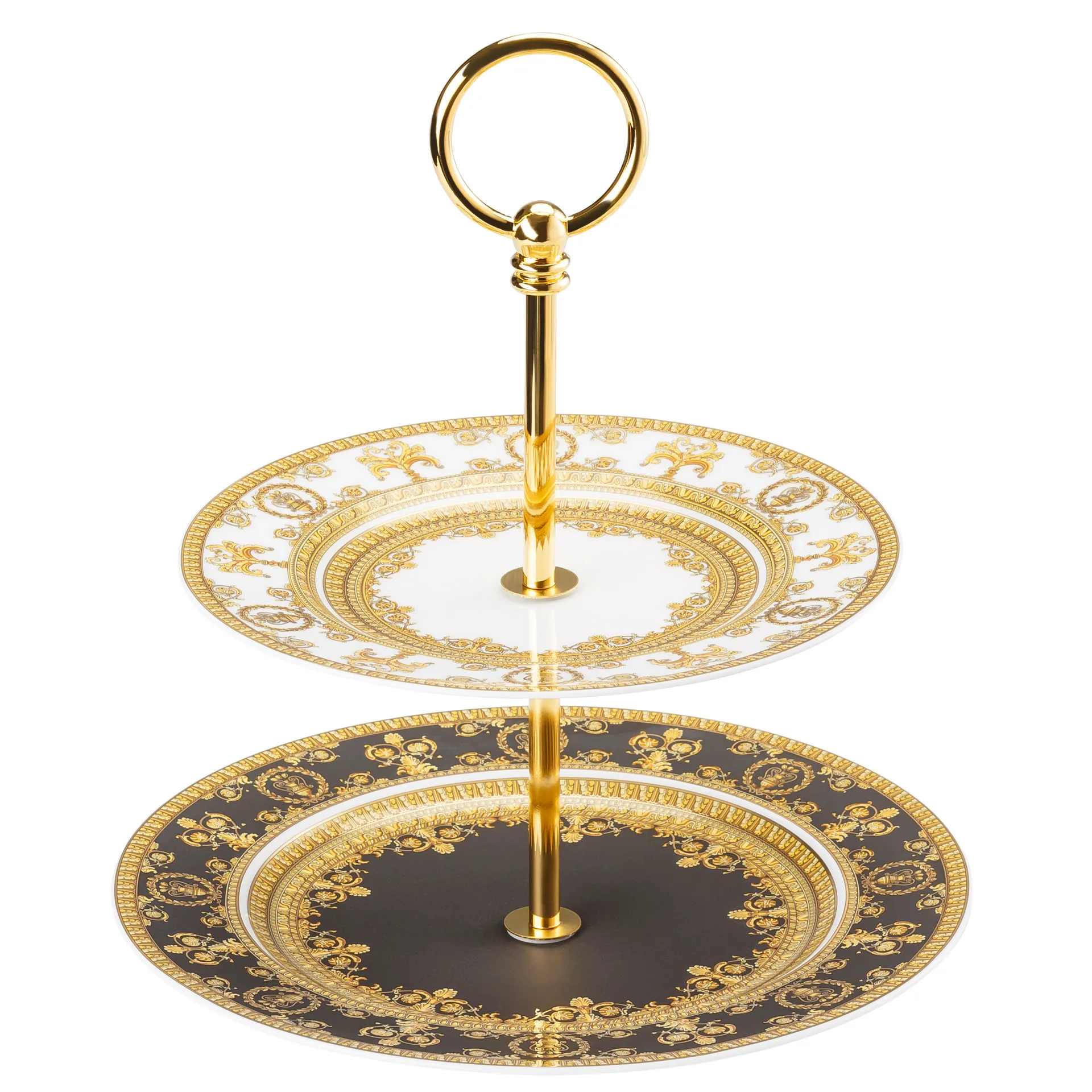 Versace I love Baroque cake stand, 2 tier Versace