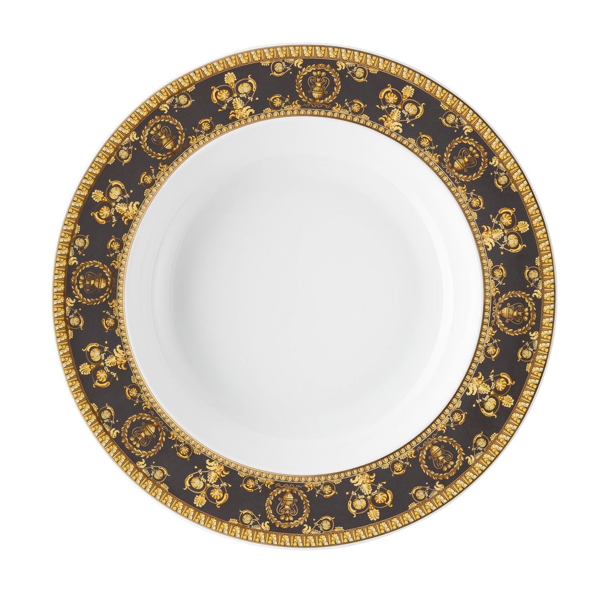 Versace I love Baroque deep plate Nero | Scandinavian Design | Deep plates | Gold-coloured
