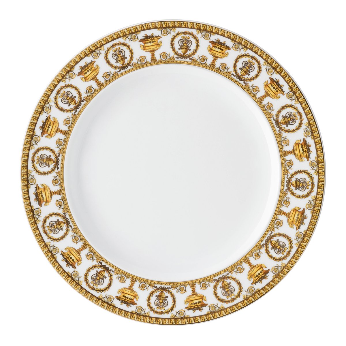 Versace I love Baroque dinner plate Bianco | Scandinavian Design | Dinner plates | Gold-coloured