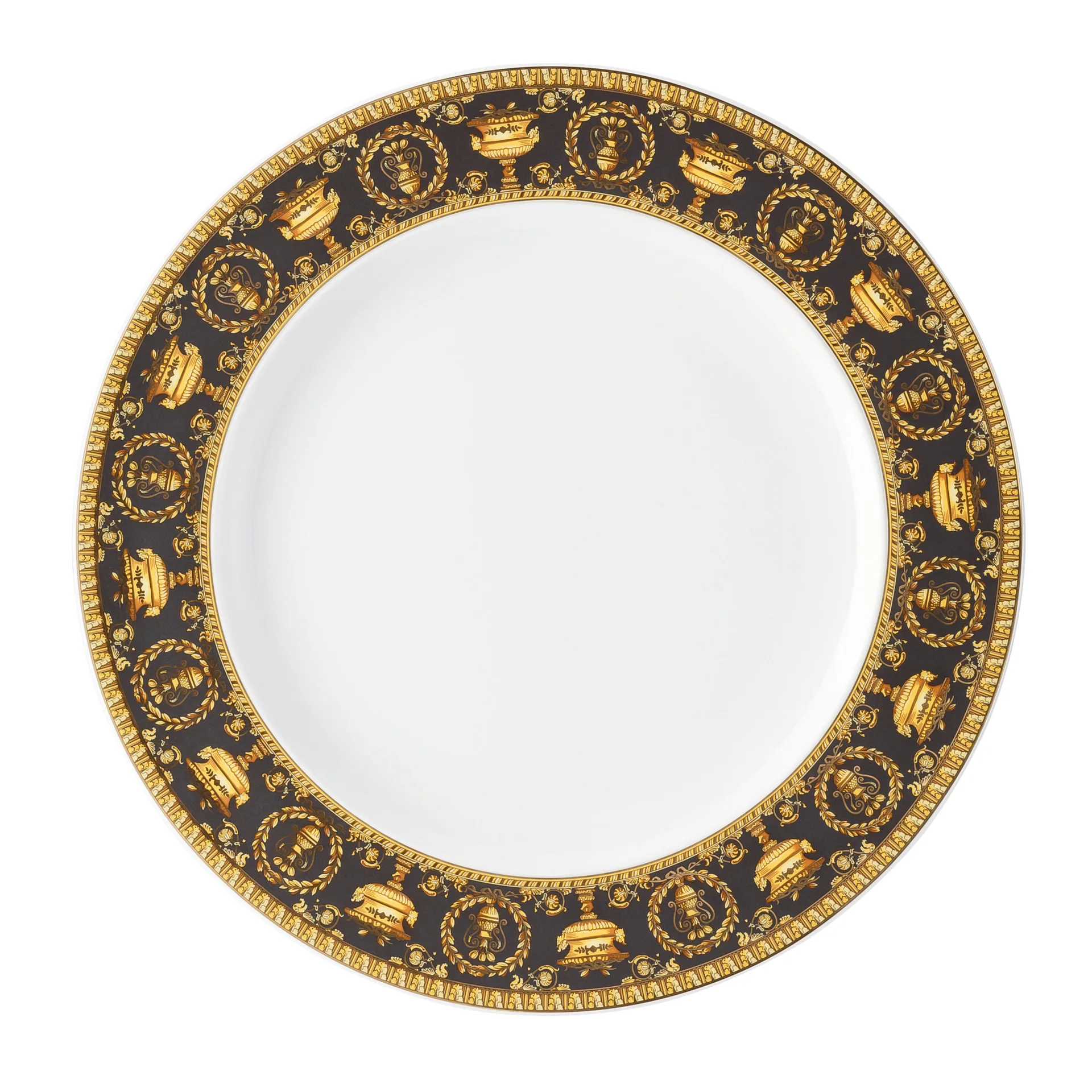Versace I love Baroque dinner plate, Nero Versace