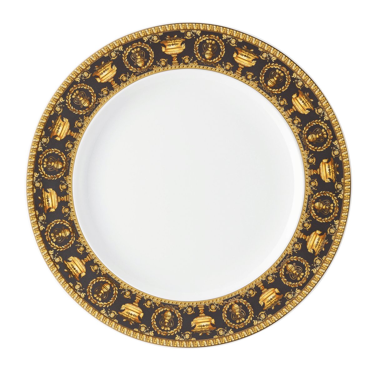 Versace Versace I love Baroque dinner plate Nero | Scandinavian Design | Dinner plates | Gold-coloured