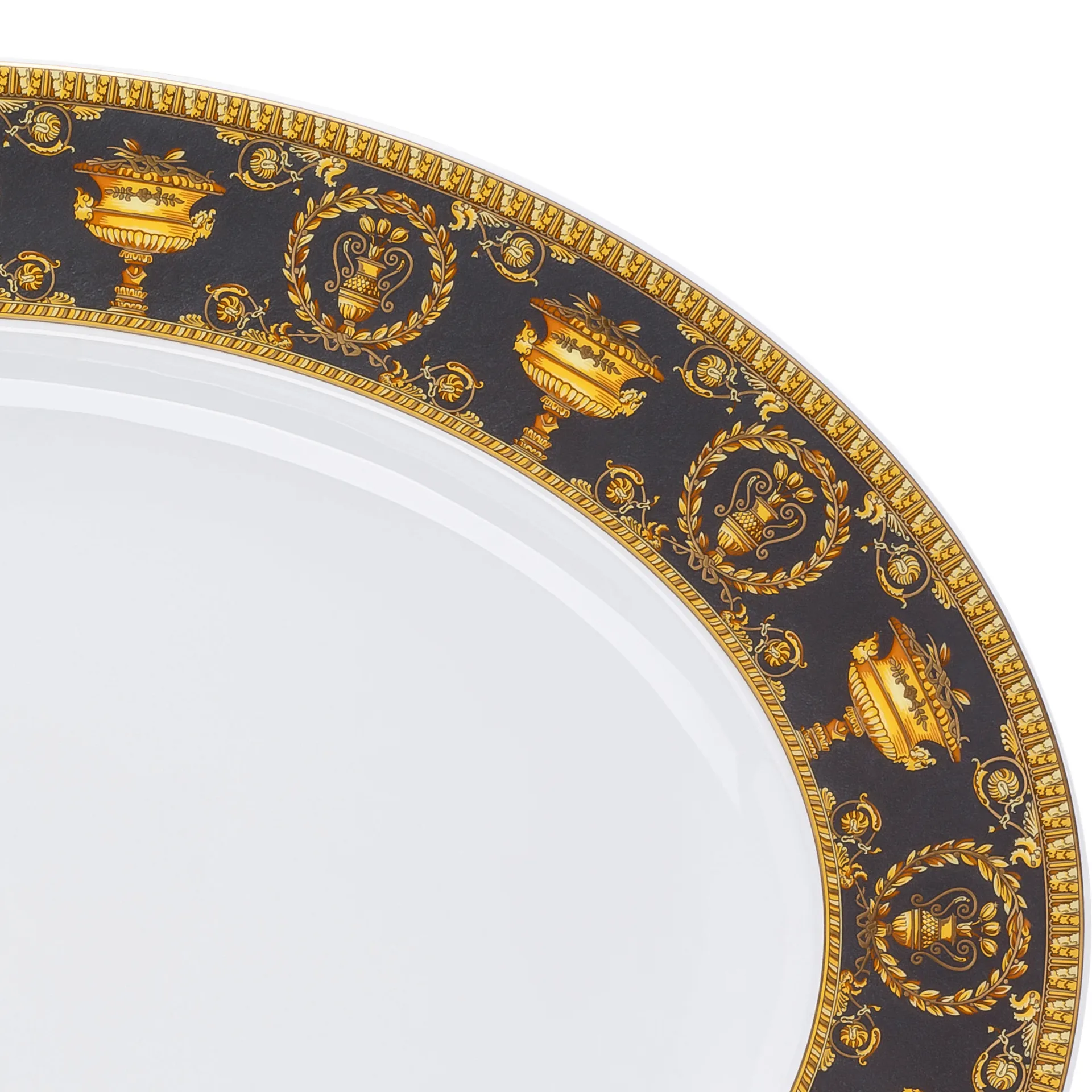 Versace I love Baroque serving plate, Nero Versace
