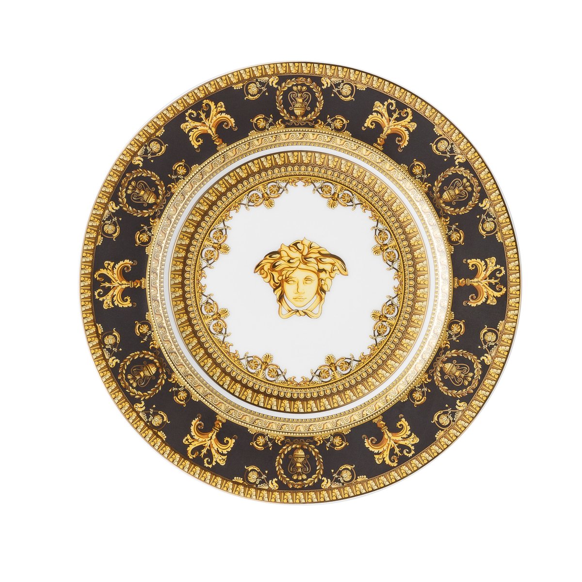 Versace I love Baroque small plate Nero | Scandinavian Design | Small plates & side plates | Gold-coloured