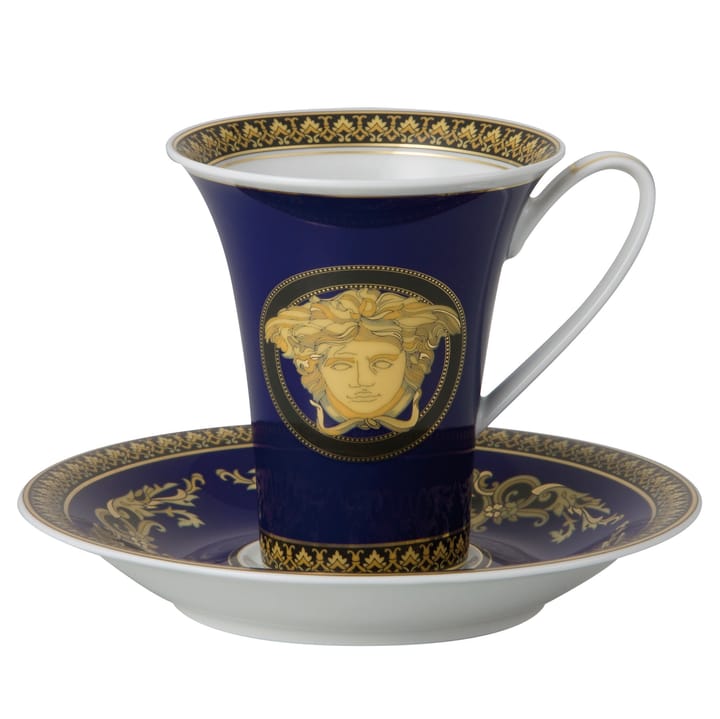 Versace Medusa Blue cup with saucer - set - Versace