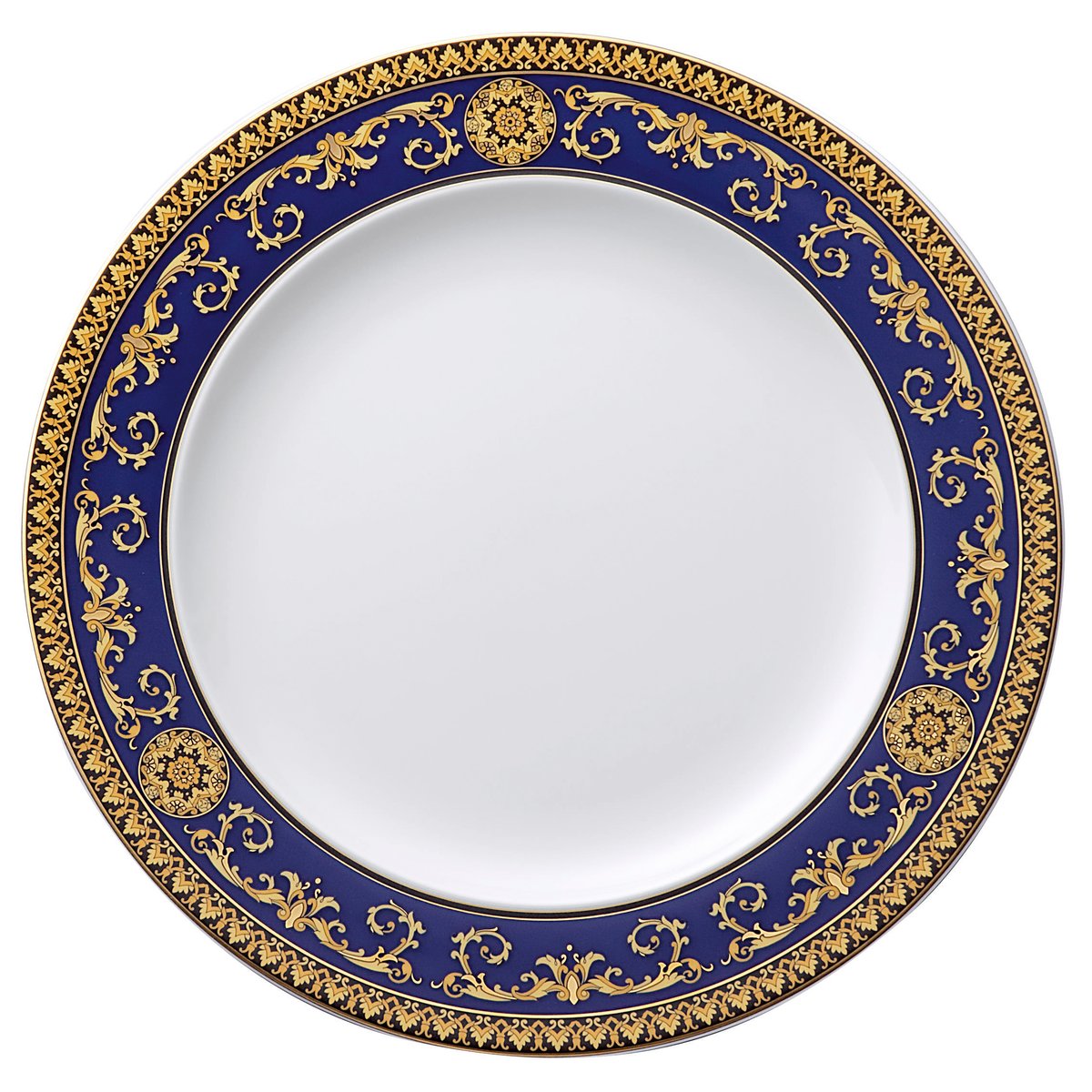 Versace Versace Medusa Blue dinner plate 27 cm | Scandinavian Design | Dinner plates | Blue