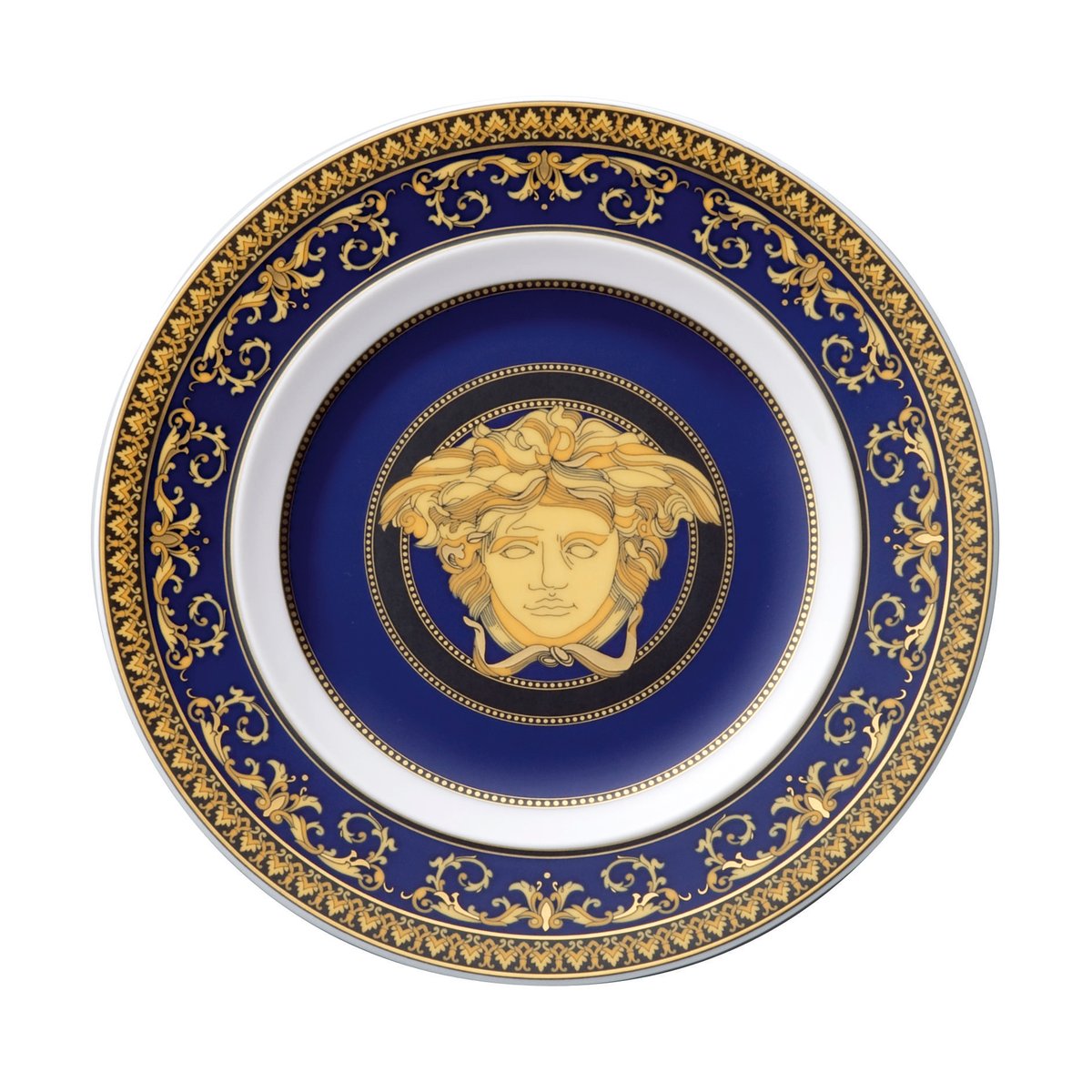 Versace Versace Medusa Blue small plate 18 cm | Scandinavian Design | Small plates & side plates | Blue