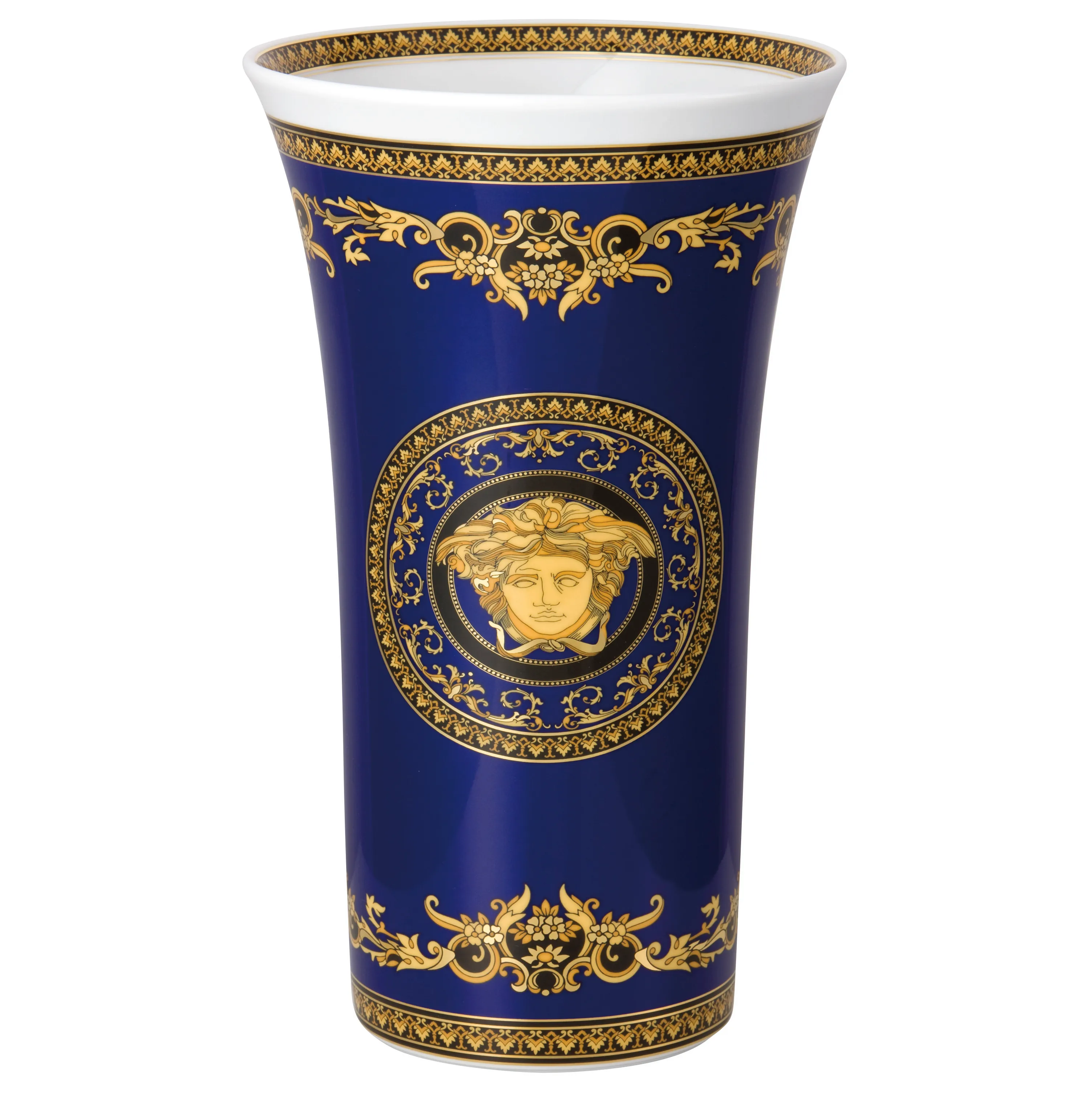Versace Medusa Blue vase Large
