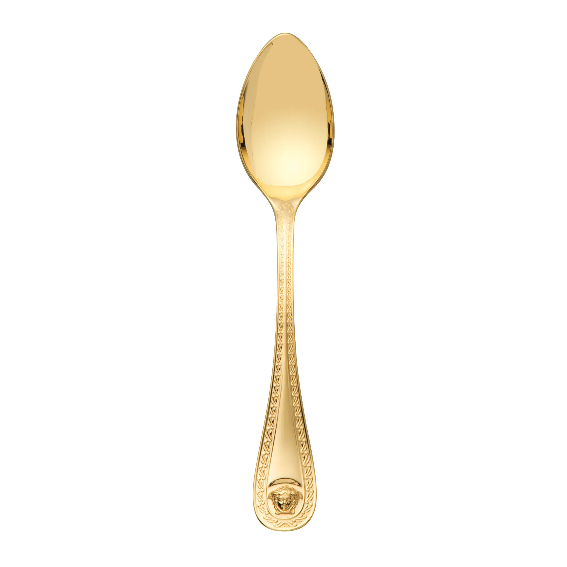 Versace Medusa coffee spoon gold plated, 14 cm Versace