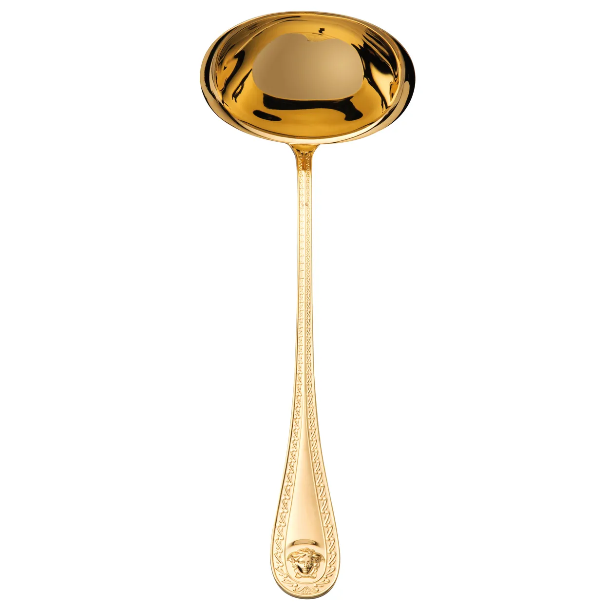Versace Medusa sauce ladle Gold plated | Scandinavian Design | Serving utensils | Gold-coloured