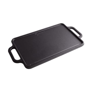 Cast iron reversible griddle 21x33 cm - Black - Victoria