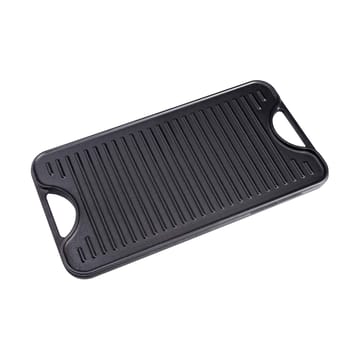 Cast iron reversible griddle 25x47 cm - Black - Victoria
